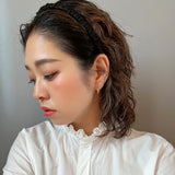 Silk Black Gather Headband