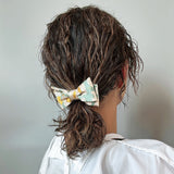 White Green Ribbon Pony