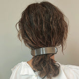 Slate Black Gloss Bar Hair Clip