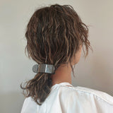 Slate Black Gloss Bar Hair Clip
