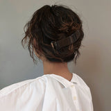 Slate Black Gloss Bar Hair Clip