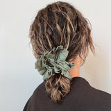 Raffle Olive Khaki Scrunchie