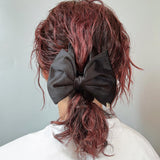 Matte Velour Big Ribbon Hair Clip