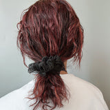 Scallop Lace Mini Silk Scrunchie
