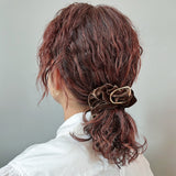 Choco Brown Velour Buckle Scrunchie