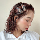 Hair Pin Brown Leopard Gold Logo