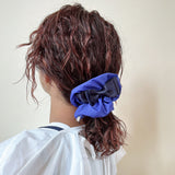 Swish Ribbon Scrunchie Blue-Navy