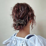 Dark Leopard Mini Scrunchie