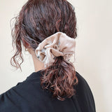 Sand Beige Velour Jewelry Scrunchie