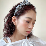 Grey Airy Ribbon Headband