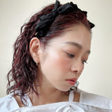 Black Airy Ribbon Headband