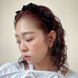 Black Airy Ribbon Headband