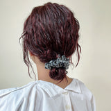 Indigo Flower Mini Scrunchie