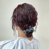 Indigo Flower Mini Scrunchie