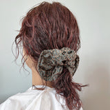 Croco Jacquard Scrunchie